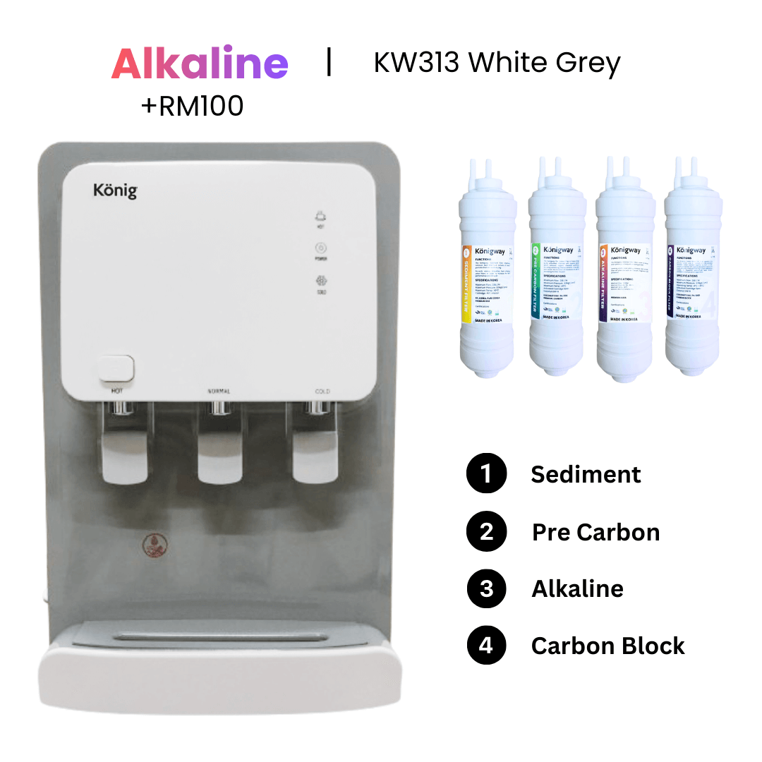 3A Konigway KW313 White Grey Alkaline