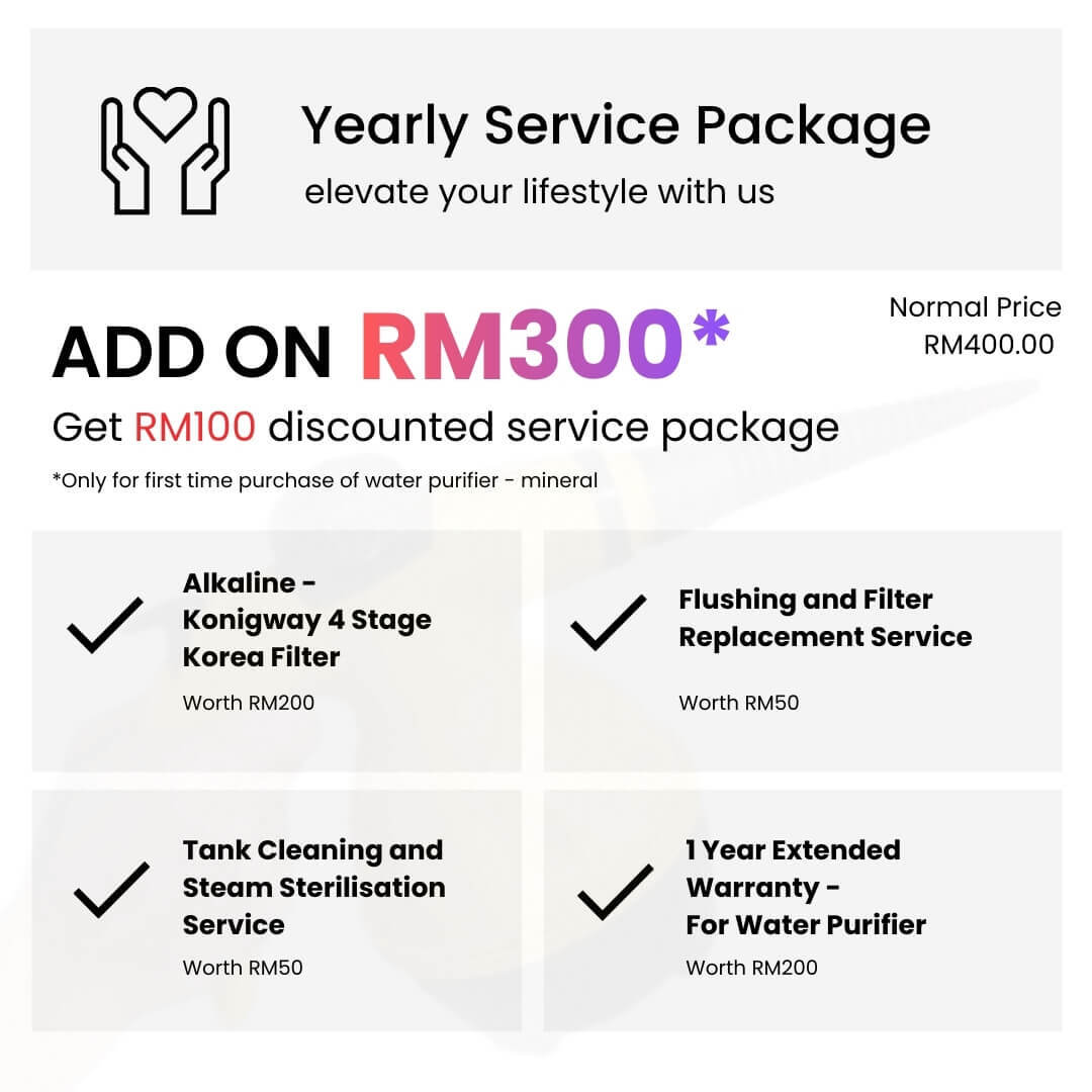 8 Konigway Yearly Service Package Alkaline