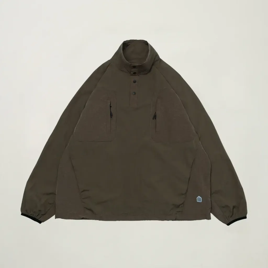 HALFSNAPPULLOVERJACKET_OLIVE__FRONT