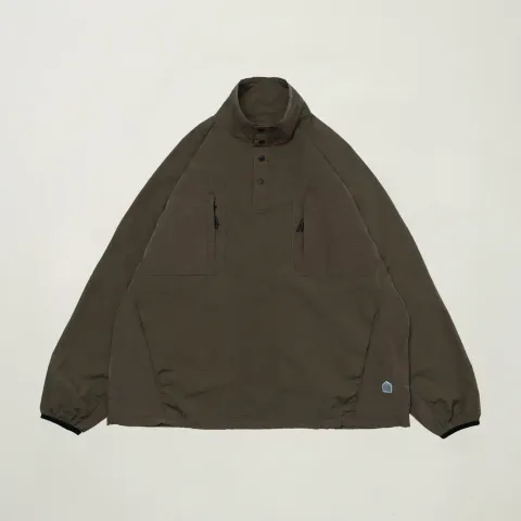 HALFSNAPPULLOVERJACKET_OLIVE__FRONT