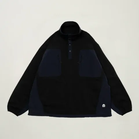 HALFSNAPPULLOVERJACKET_BLACK__FRONT