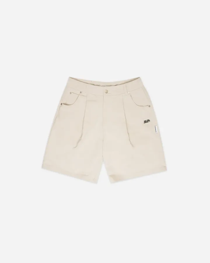 HdPcHarveyPleatedShortsBeige