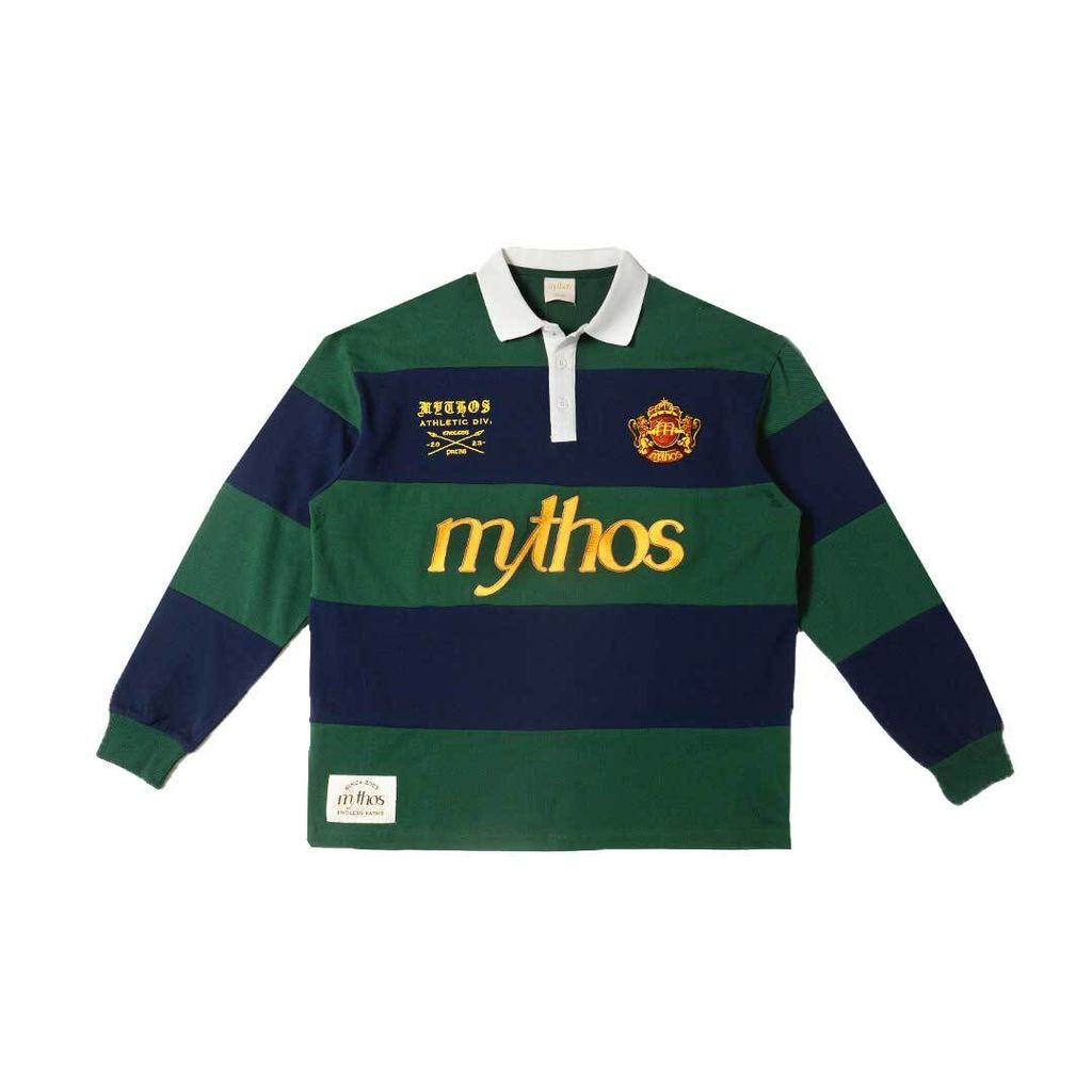 MYTHOS-RUGBYPOLO-GREEN-FLATLAY-1