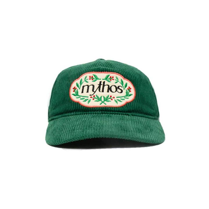 MYTHOS-FLORAL-CAP-GREEN