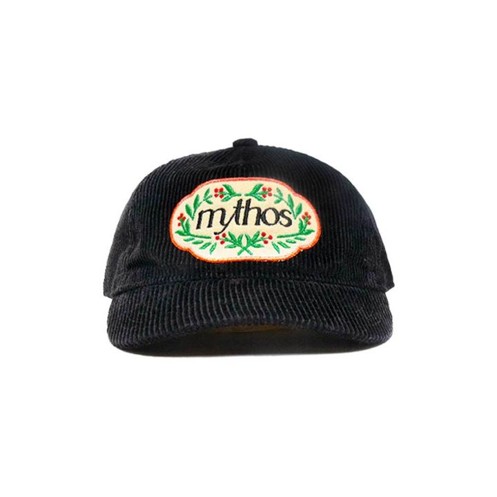 MYTHOS-FLORAL-CAP-BLACK