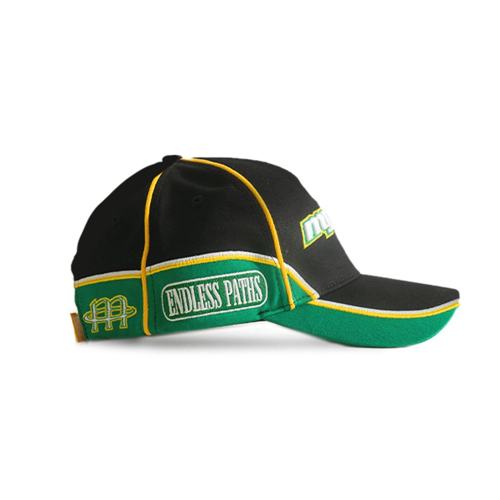 MYTHOS racing cap flatlay 2
