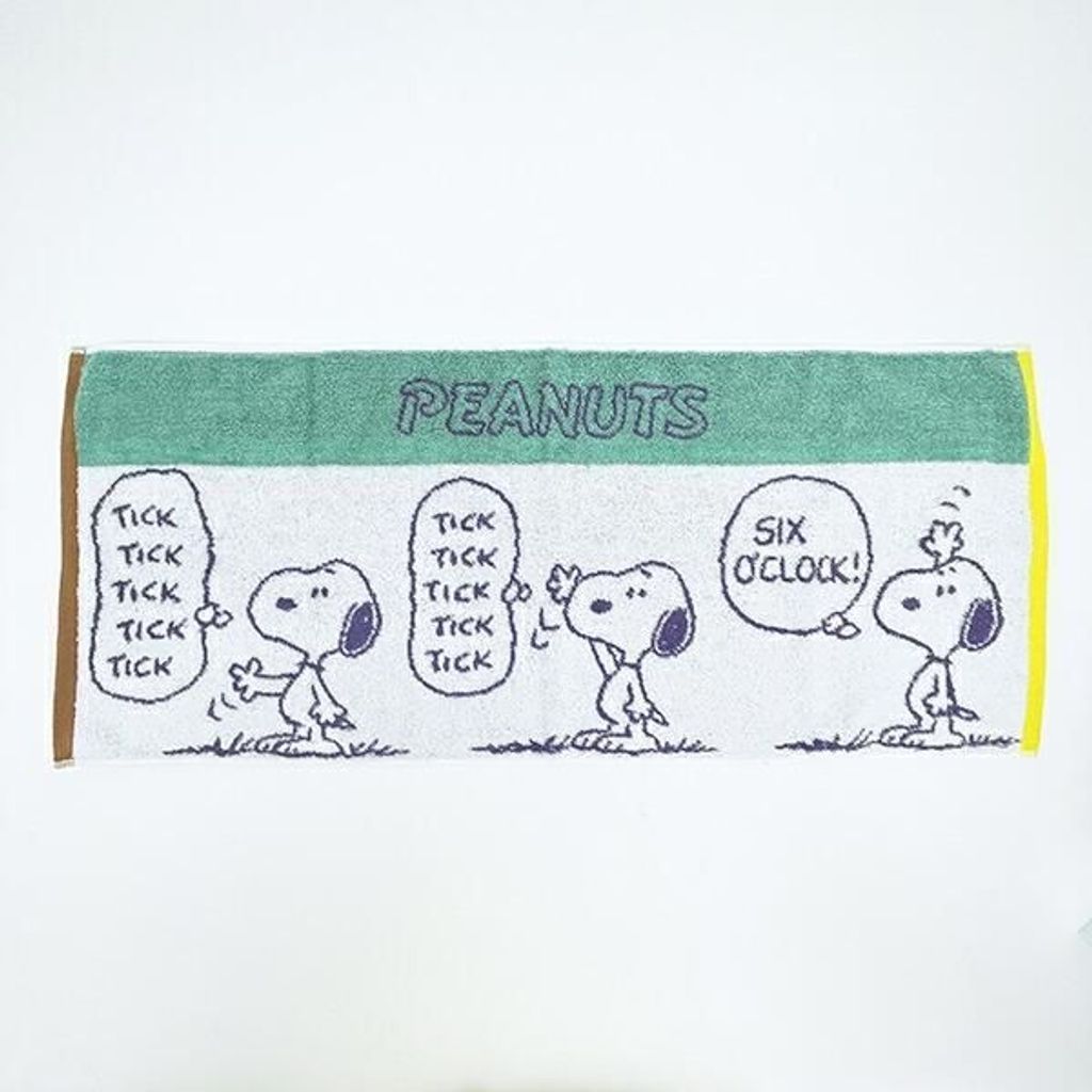 スヌーピー フェイスタオル Super time ホワイト 西川 日本製 SNOOPY