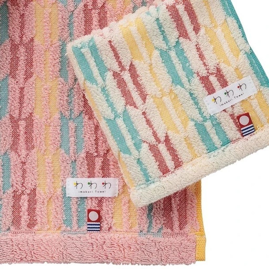 今治タオルわわわイロドリ【小町矢絣・小町麻の葉】ミニウォッシュフェイスバスタオル 6