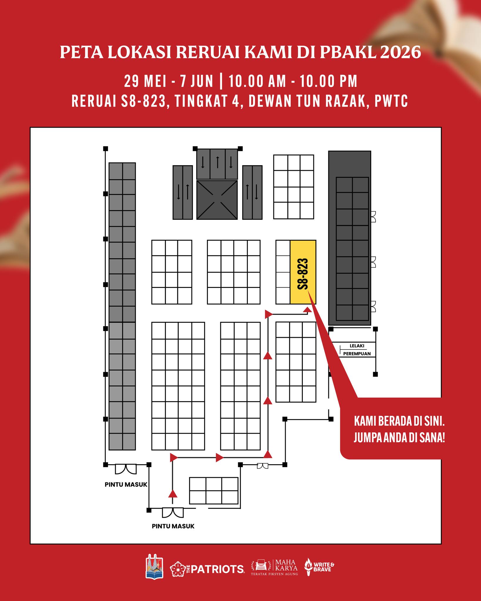 Lokasi Reruai 1 PBAKL 2026