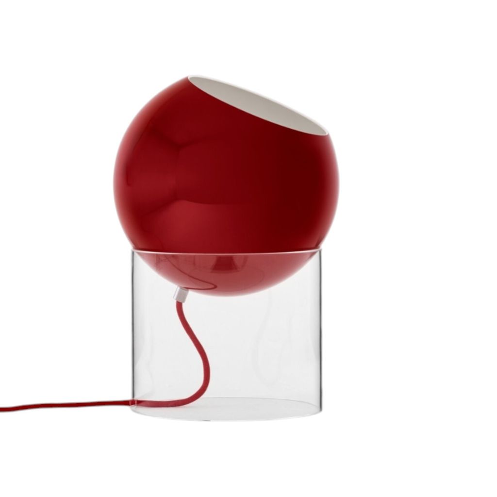 146090A182_146094_Topan Table Lamp VP13_Clear Acrylic w. Vermilion Red_Side_OFF