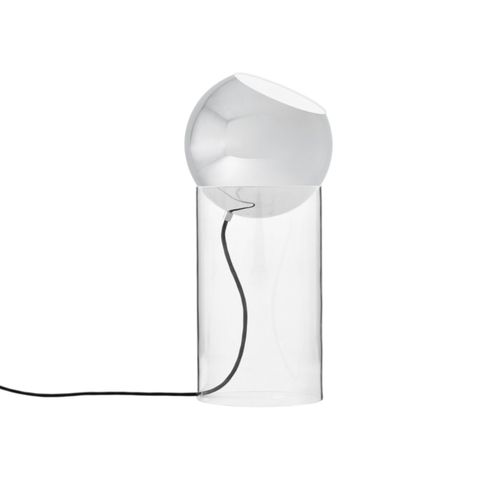 146092A274_146095_Topan Floor Lamp VP14_Clear Acrylic w. Chrome Plated_Side_ON