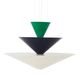 Signal Green & Deep Blue & Ecru White