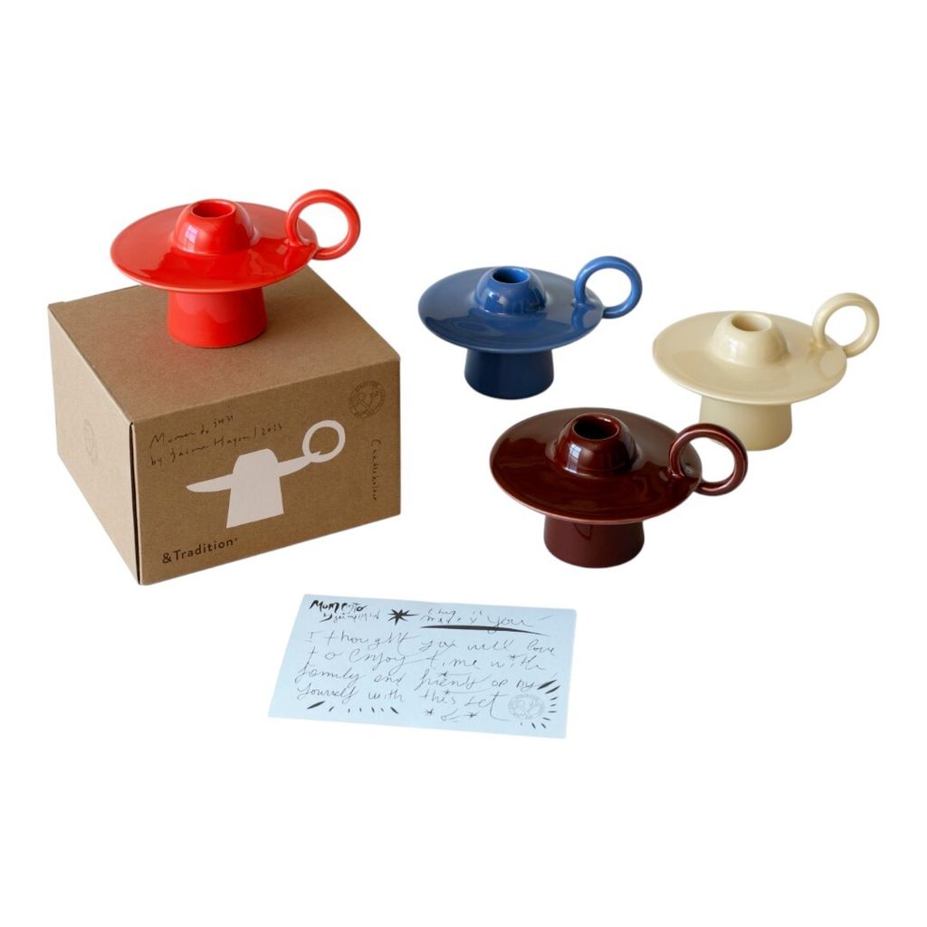 Momento Candleholder JH39_Red Brown_Azure_Ivory_Poppy Red_packaging