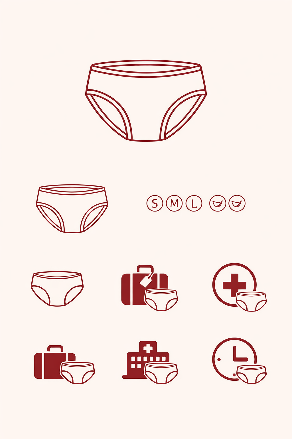 一次性內衣圖示集