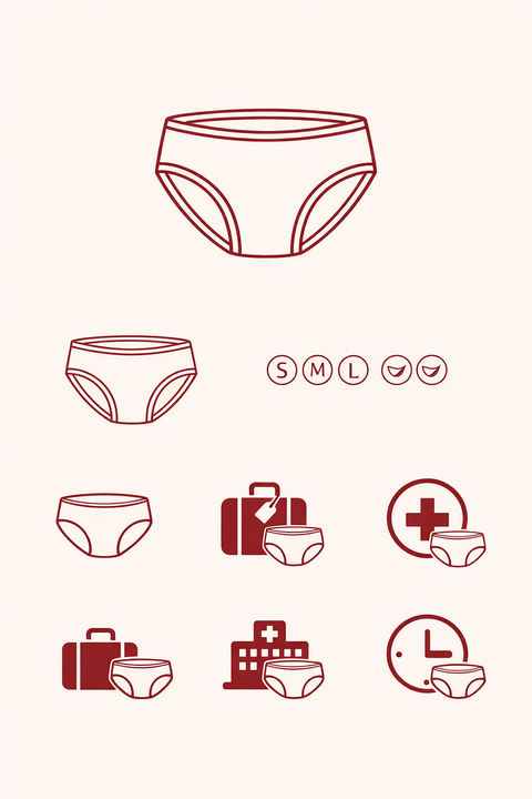 一次性內衣圖示集