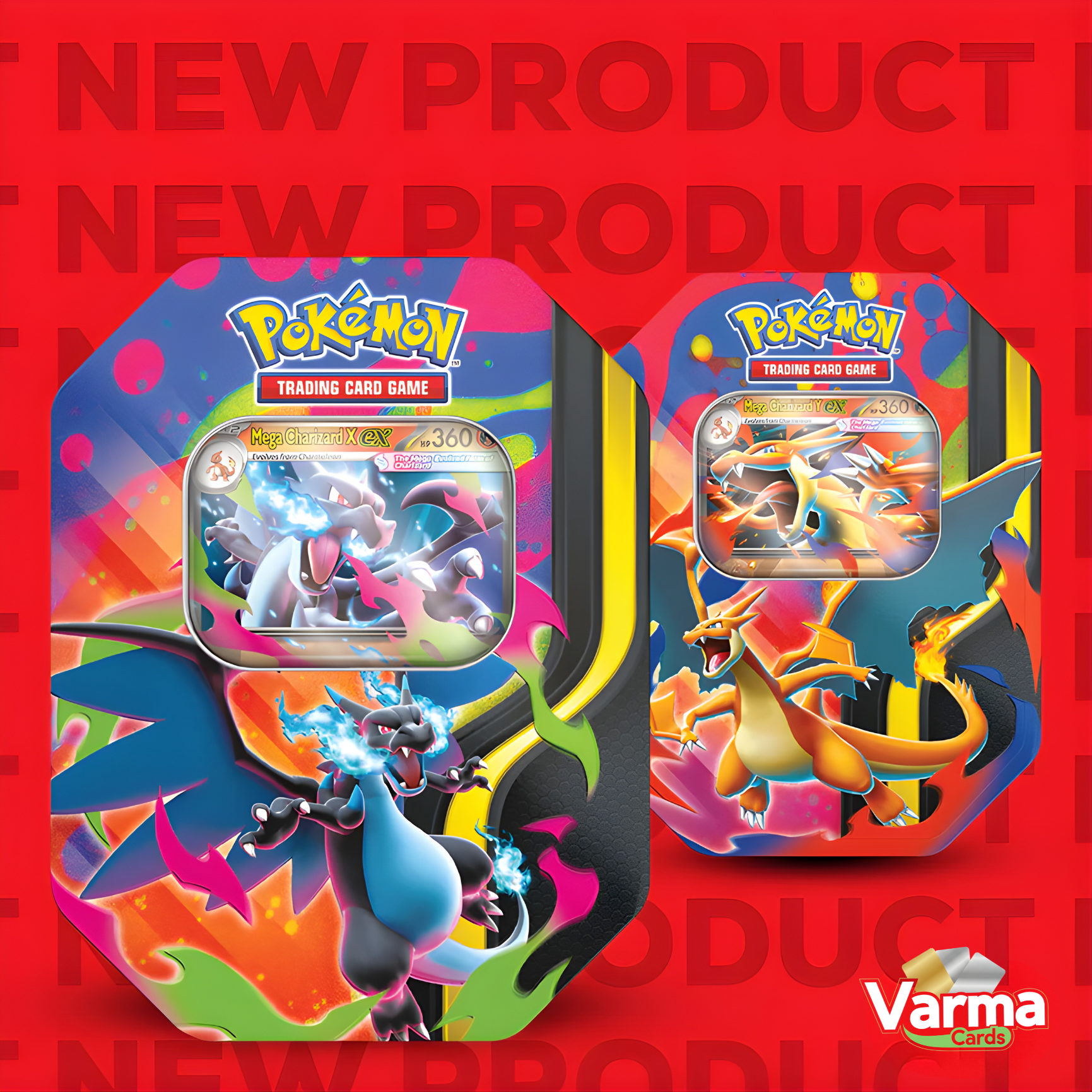 New Pokemon Mega Charizard X & Y Tins Revealed!!!