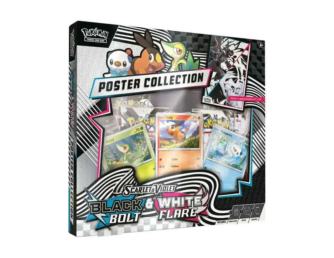 Pokemon-TCG-Scarlet-Violet-Black-Bolt-White-Flare-Poster-Collection-[sv10-5]