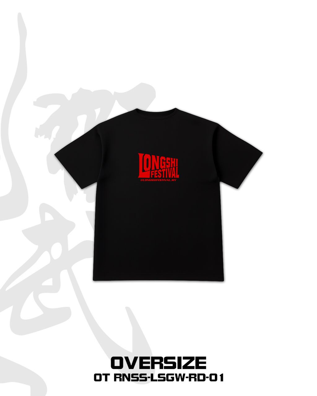 【2026 IPOH LONGSHI FESTIVAL 官方周边 T-Shirt】价格：单件 RM60 -  两件 RM100🔥材质：100% Cotton版型：Oversize尺寸：S - (8)