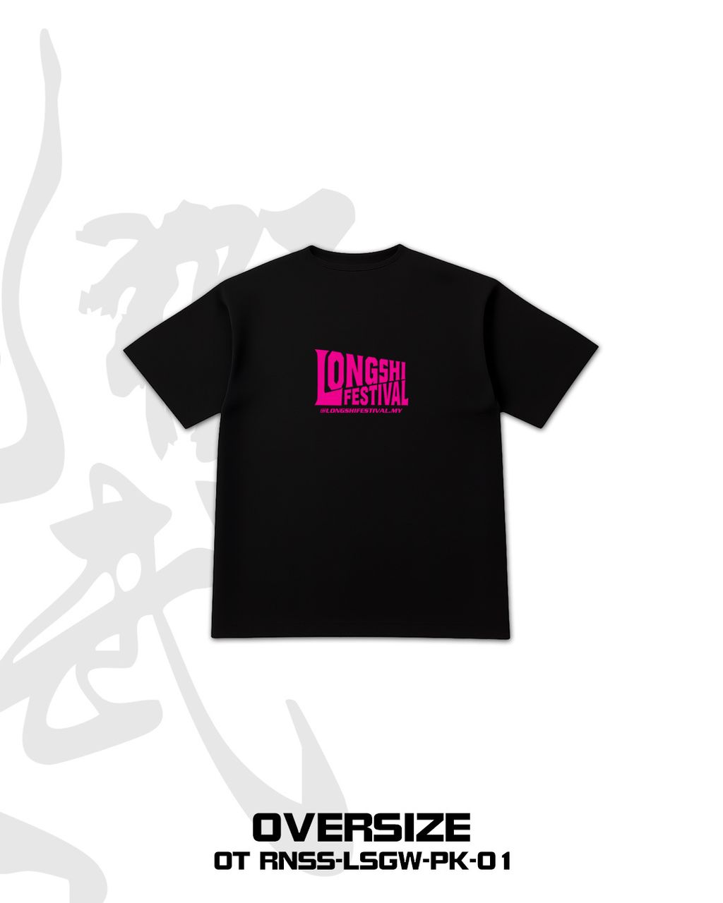 【2026 IPOH LONGSHI FESTIVAL 官方周边 T-Shirt】价格：单件 RM60 -  两件 RM100🔥材质：100% Cotton版型：Oversize尺寸：S - (4)