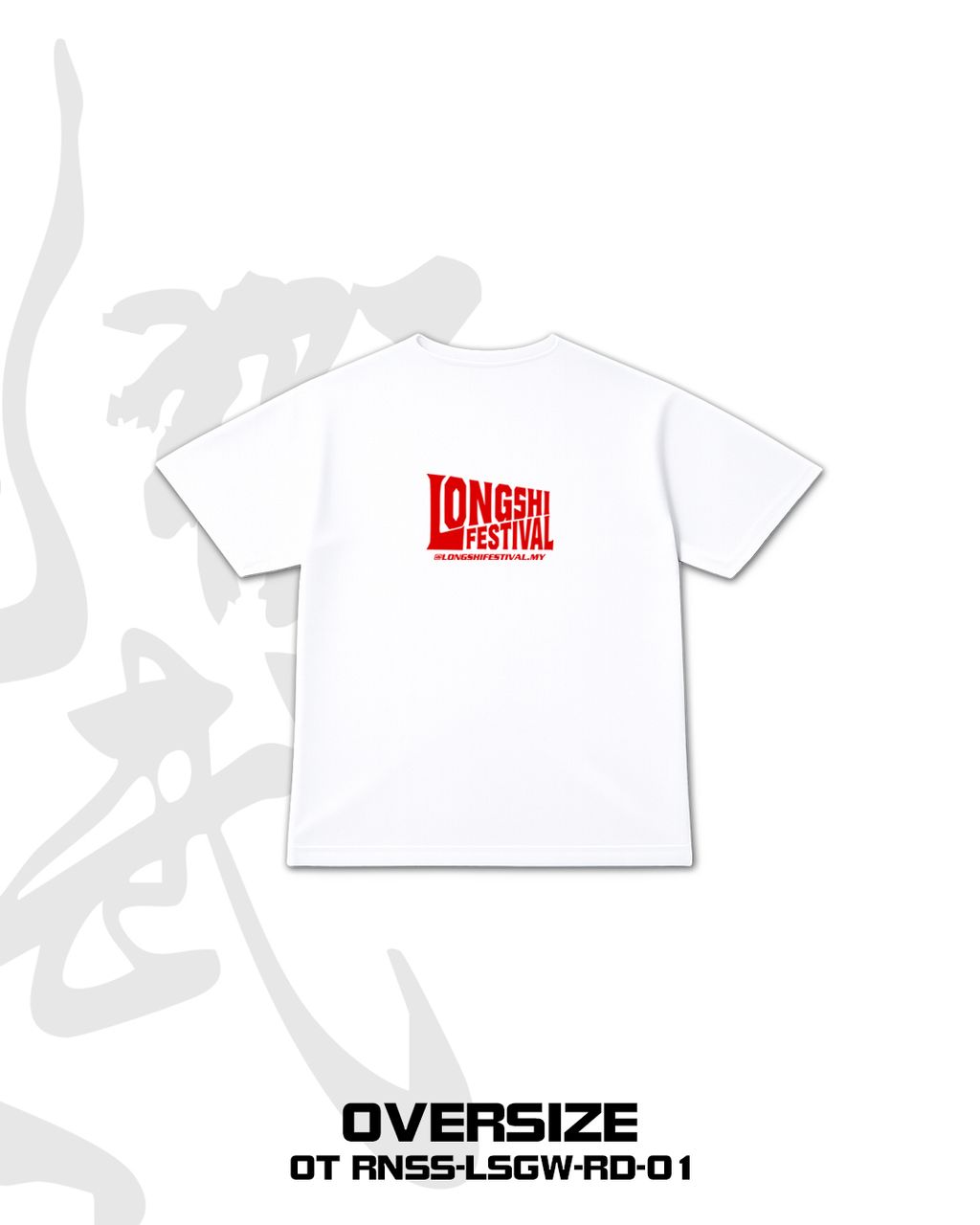 【2026 IPOH LONGSHI FESTIVAL 官方周边 T-Shirt】价格：单件 RM60 -  两件 RM100🔥材质：100% Cotton版型：Oversize尺寸：S - (6)