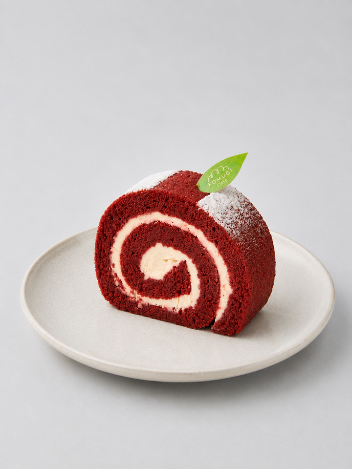 Red Velvet Roll Slice