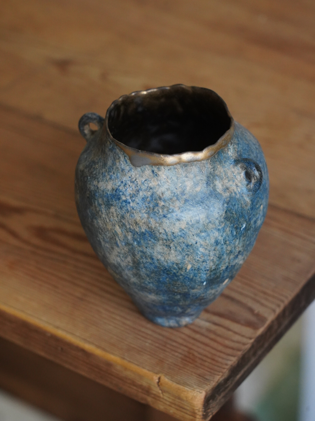 04青花雙耳小花器3280-4