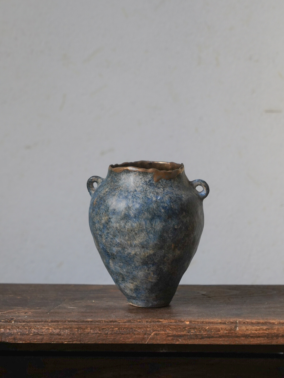 04青花雙耳小花器3280-6