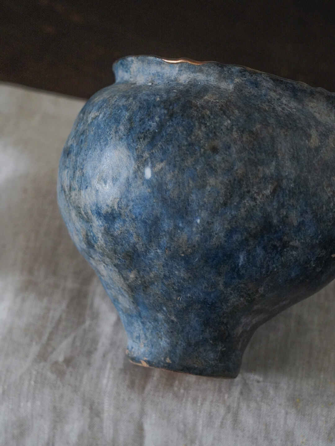 02青花中型鼓腹花器8000-2