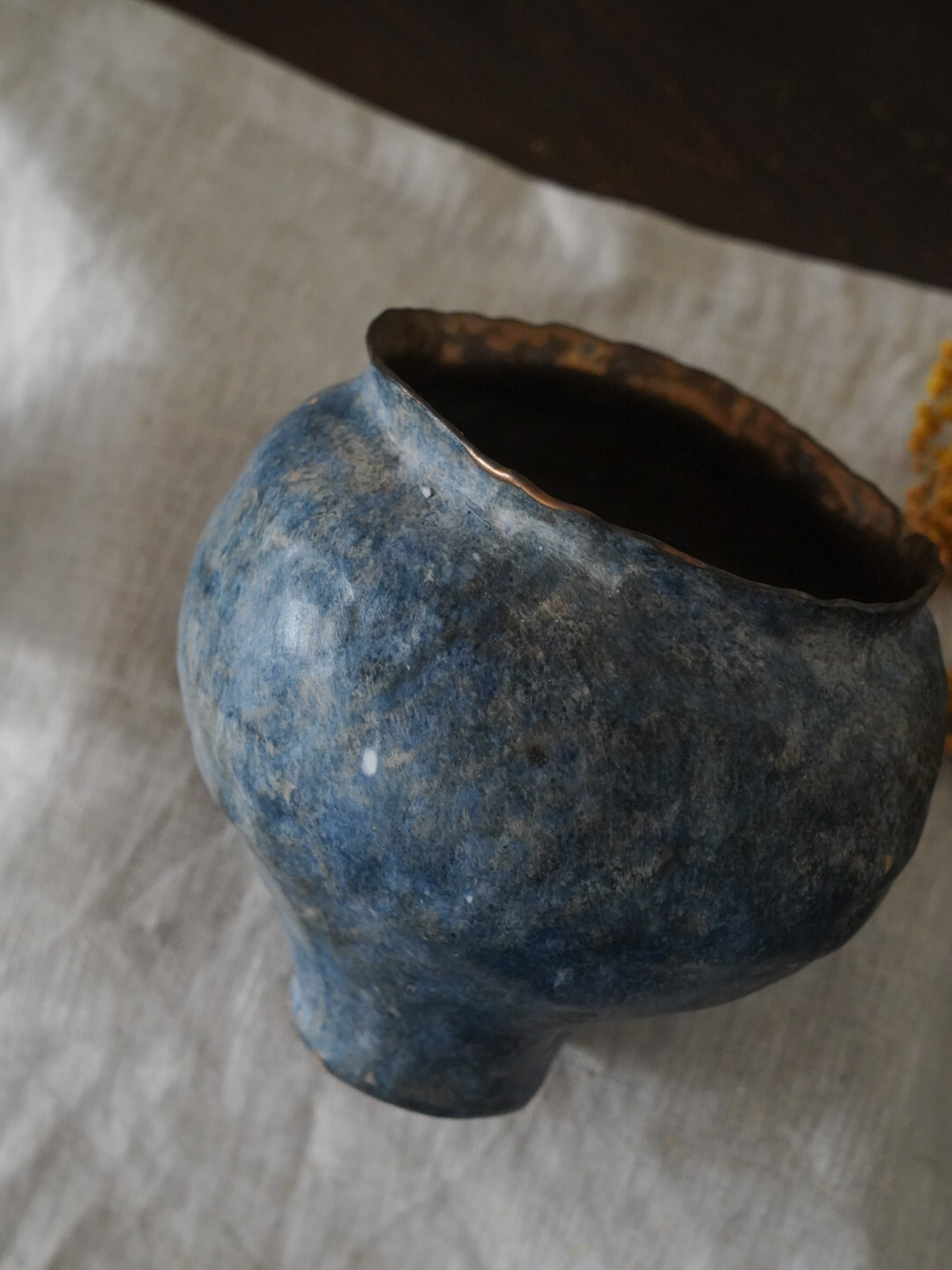 02青花中型鼓腹花器8000-1