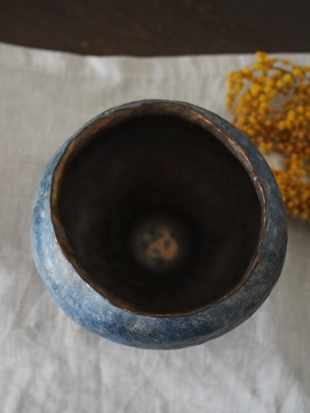 02青花中型鼓腹花器8000-7