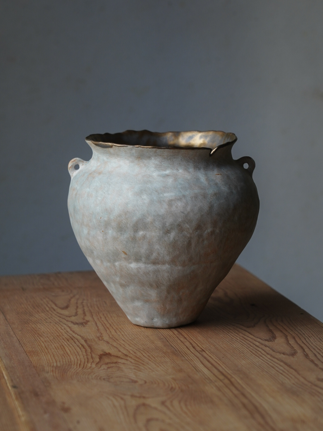 08碧青中型雙耳花器8800-14