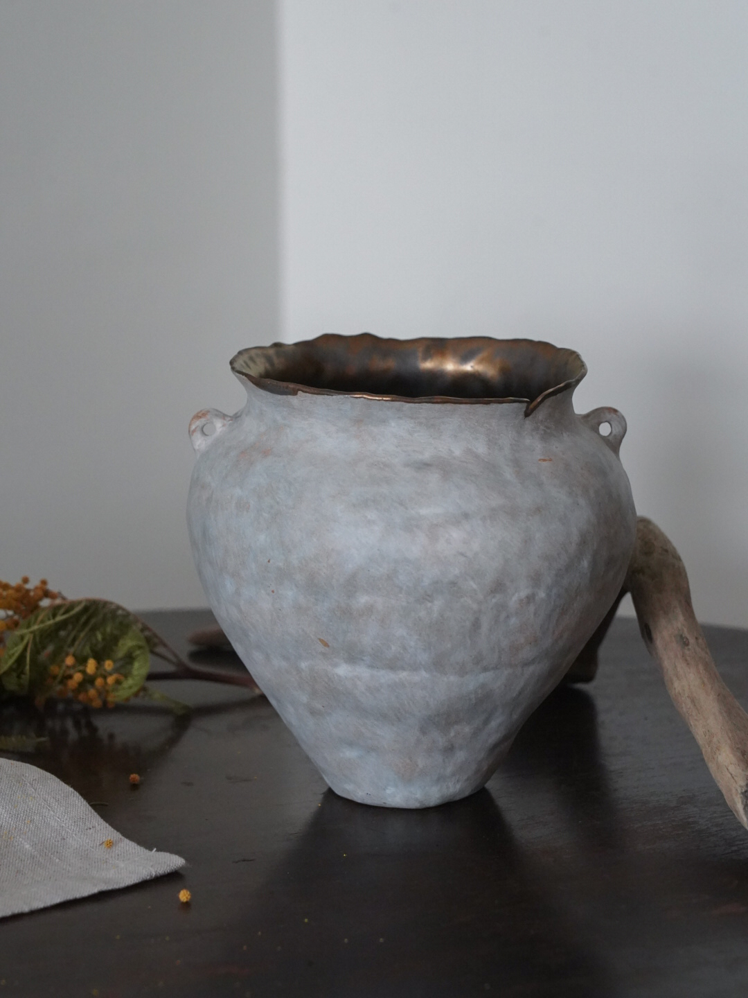 08碧青中型雙耳花器8800-15