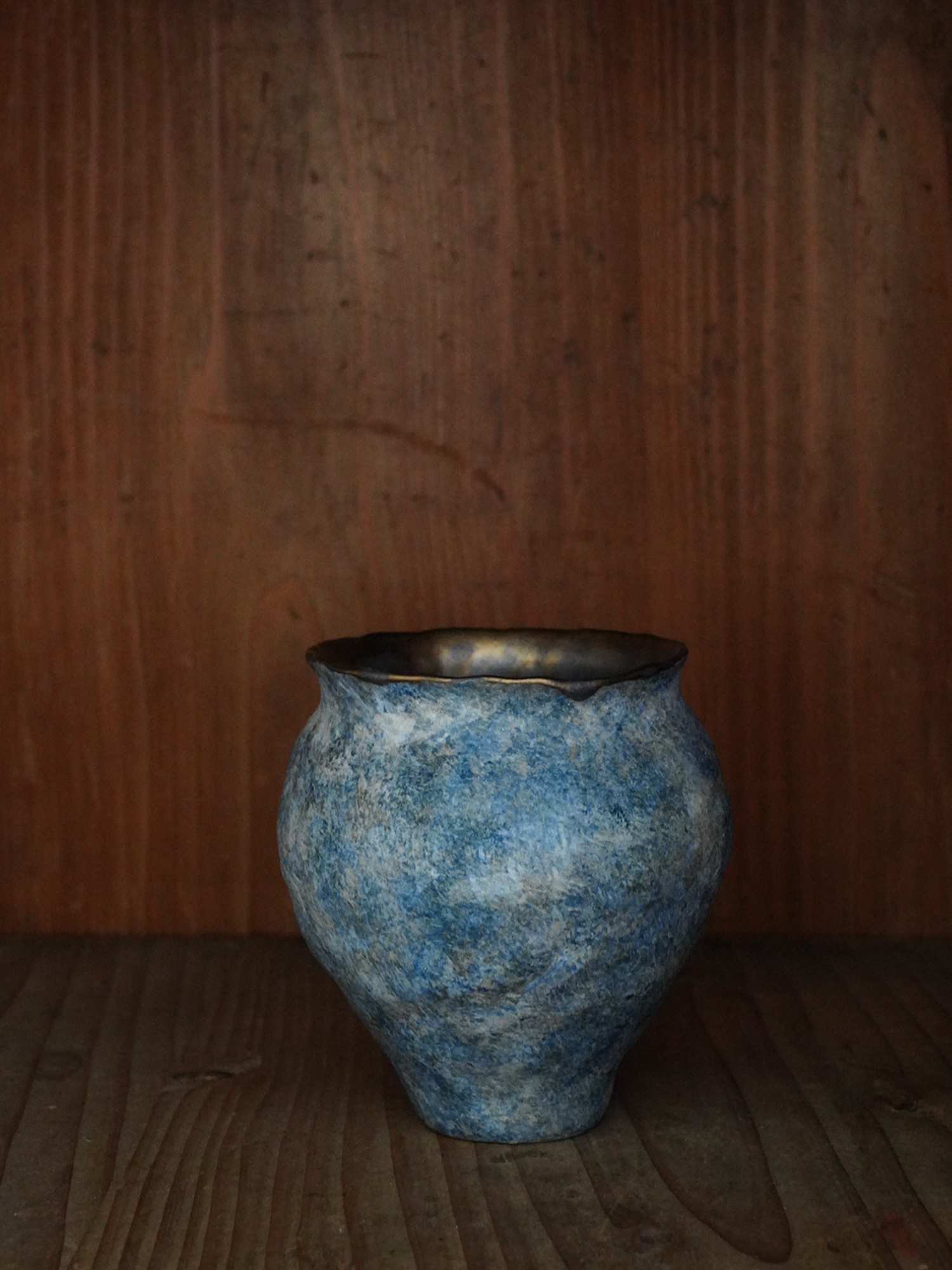 13青花中型鼓腹花器4280-6