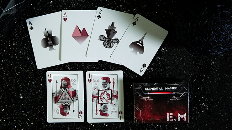 SOLOMAGIA Elemental Master Red Edition Playing Cards by TCC