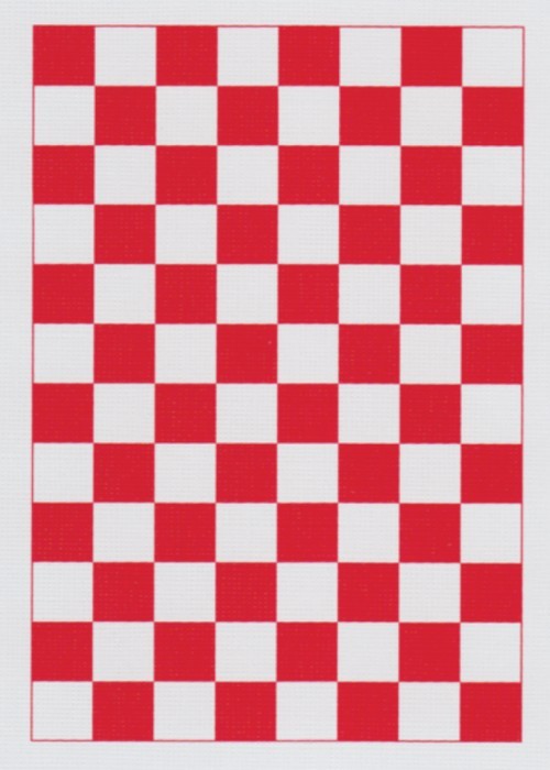 CHECKERBOARD PLAYING CARDS: RED / WHITE – GamelandSKN