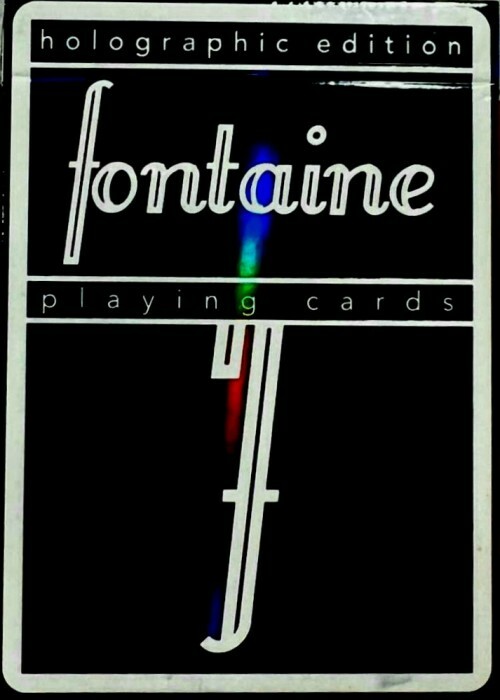 black holographic playing cards Stratosphere Playing Cards Ultra black by Legends Playing Card Co main image 1