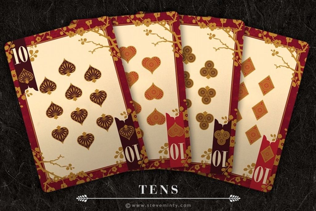 HANA Playing Cards ゴールド　シルバー Hana Playing Cards: Gold Edition – steveminty