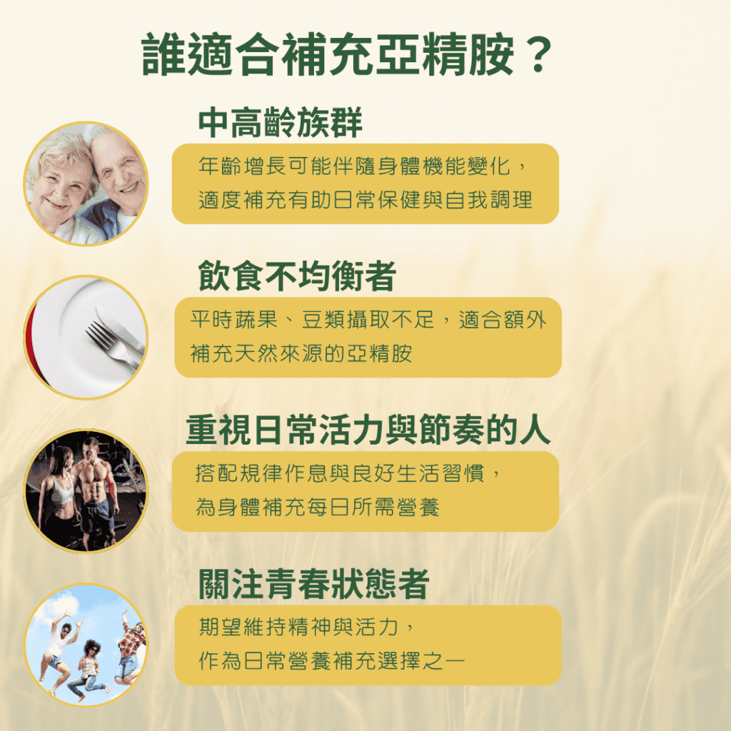 誰適合補充亞精胺？