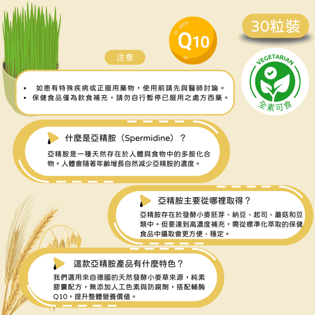 如患有特殊疾病或正服用藥物，使用前請先與醫師討論。 保健食品僅為飲食補充，請勿自行暫停已服用之處方西藥。