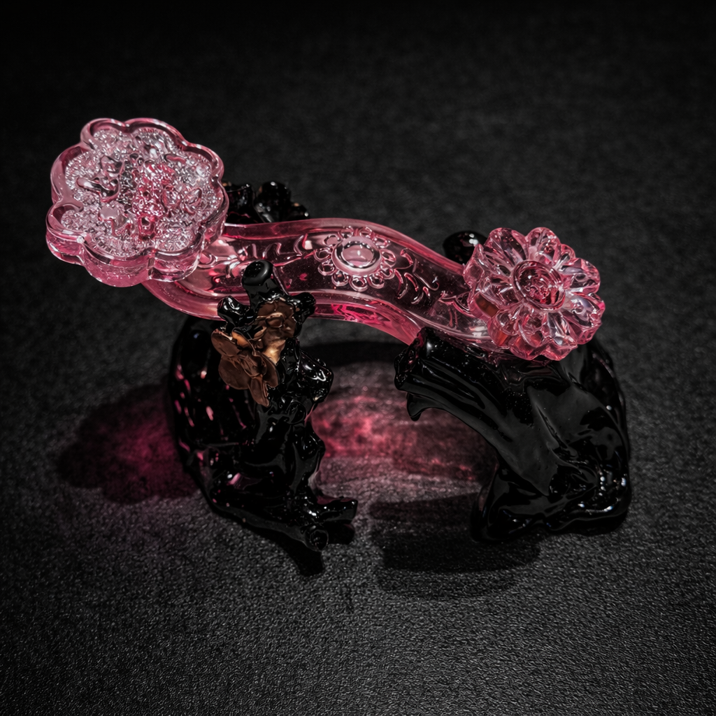 琉璃如意摆件Liuli Auspicious Ruyi Ornament – BaiLong