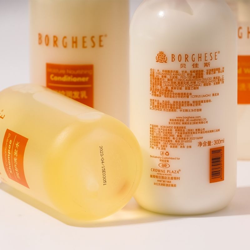 貝佳斯 BORGHESE｜皇冠假日酒店｜洗髮精 沐浴乳 潤絲精 身體乳｜300ml｜嗨寶洗浴用品