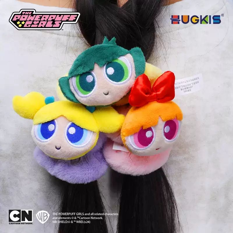 飛天小女警 髮圈 包頭筋 皮筋 髮繩 毛絨髮圈 毛絨掛件 系列 盲盒 手伴 公仔 擺件 收藏品｜嗨寶好選物