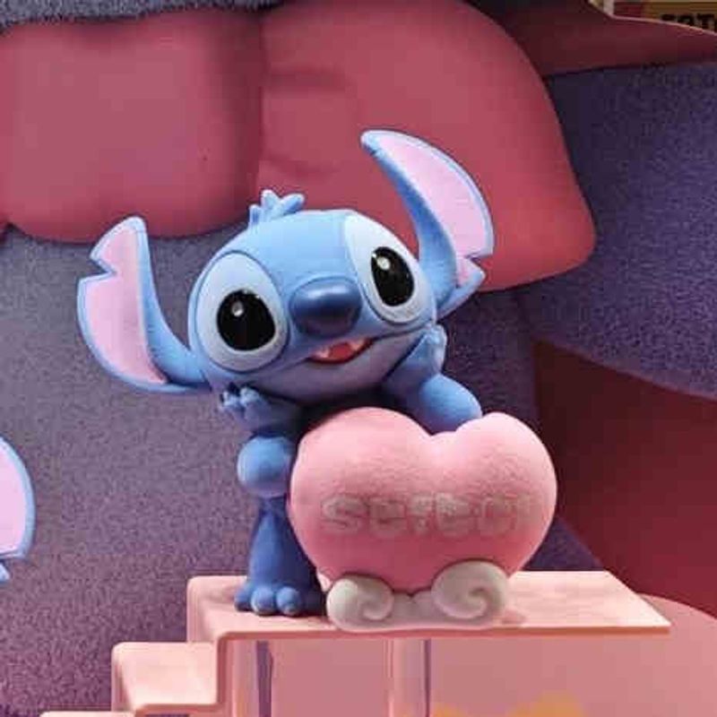 Disney｜迪士尼｜史迪奇｜星際寶貝｜暖粉系列｜盲盒 手伴 公仔 擺件 扭蛋 收藏品｜嗨寶好選物