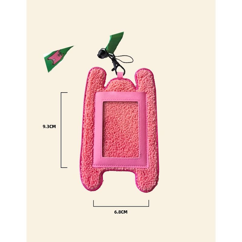 若愚工坊 粉紅肌肉猛男兔布偶 玩偶 肌肉兔 猛男兔 搞怪 粉紅兔 識別證 狗牌 門禁卡 卡套 證件套｜嗨寶好選物