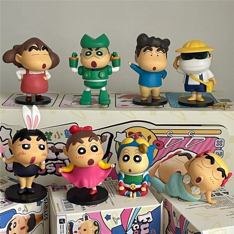 蠟筆小新 春日部防衛隊 蠟筆小新COS系列 盲盒 手伴 公仔 擺件 扭蛋 收藏品｜嗨寶好選物