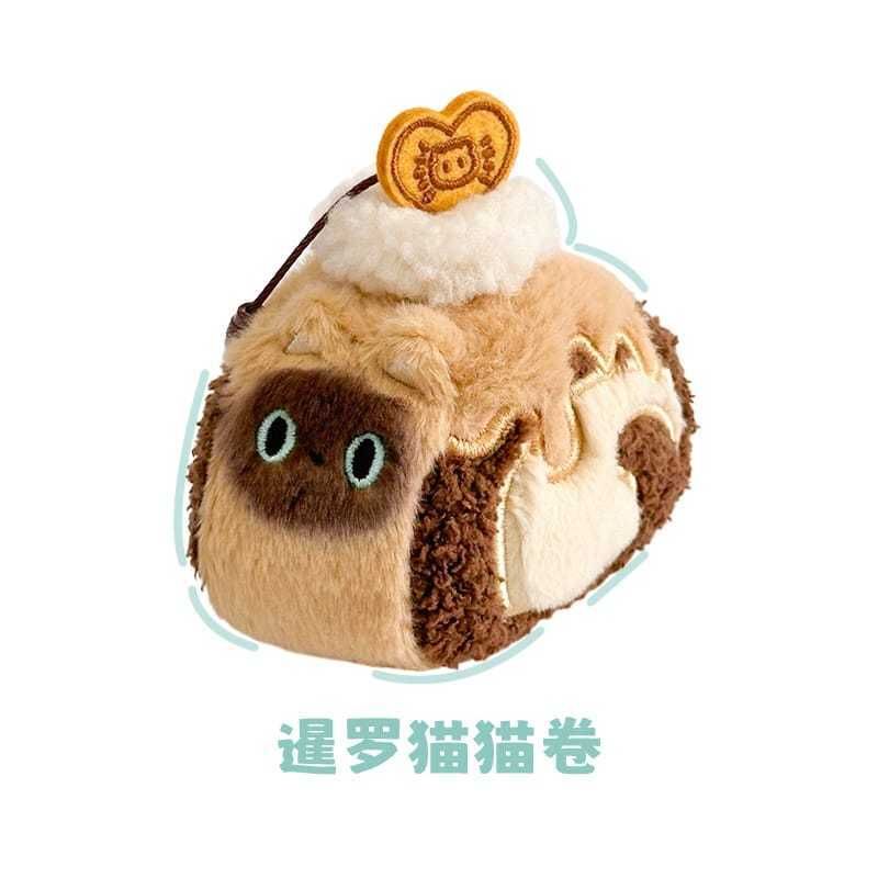 SOFDOLL 設繪人｜小貓卷系列 貓貓捲 奶牛貓 毛絨玩偶 瑞士卷 公仔 可愛背包掛件 女生日禮物｜嗨寶好選物