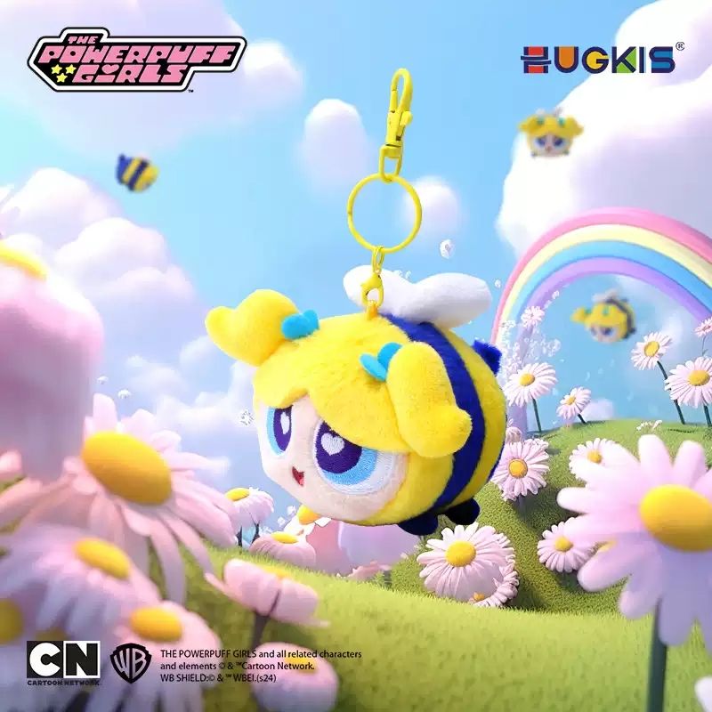 飛天小女警 蜜蜂系列 鑰匙扣 毛絨掛件 系列 盲盒 手伴 公仔 擺件 收藏品｜嗨寶好選物