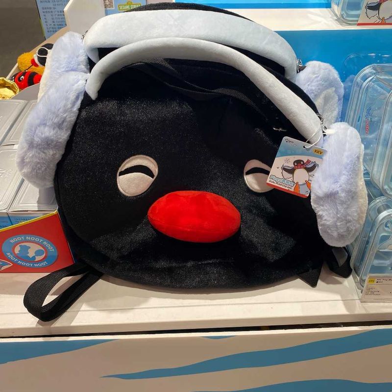 Pingu 企鵝家族 雙肩 斜挎 兩用 背包 系列｜KKV｜大容量 外出 休閒 背包 可愛 卡通 收納 包包｜嗨寶好選物