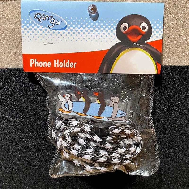 Pingu 企鵝家族 手機掛繩 背夾 斜背 可調節 可愛 卡通 掛件 防丟 手機繩 配件 送女生 生日禮物｜嗨寶好選物