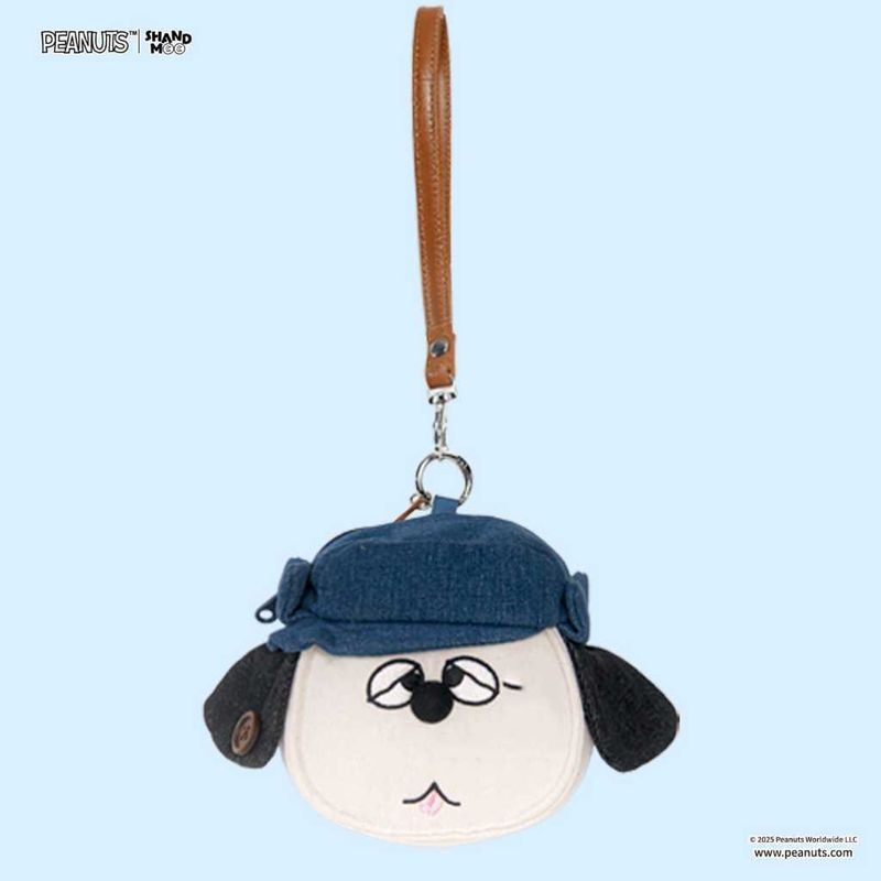 Peanuts 史努比 自在丹寧 系列｜山莫｜毛絨 收納包 斜挎包 卡通 可愛 包包 禮物 周邊｜嗨寶好選物